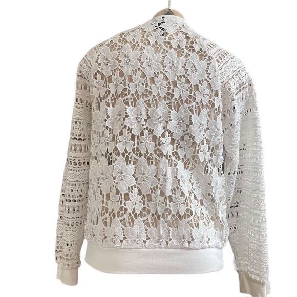 NWT Skye’s The Limit White Lacey Jacket Size Small New - Picture 3 of 9